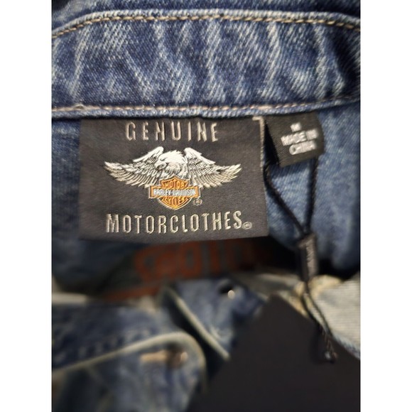 New Harley Davidson Women's Bar Shield Logo Denim Jacket 98405-21VW/000M Sz MED - Picture 6 of 7